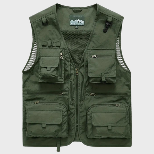 Troels | Men's Breathable Multi-Pocket Cargo Vest